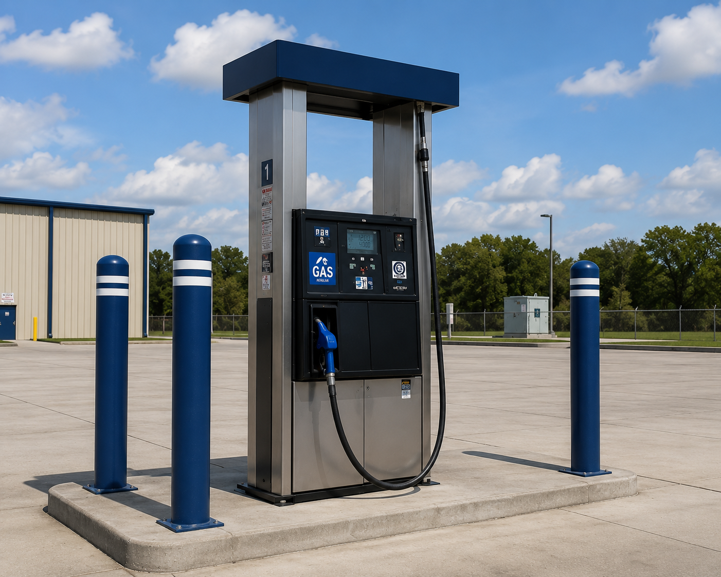 Commercial cardlock fueling pumps